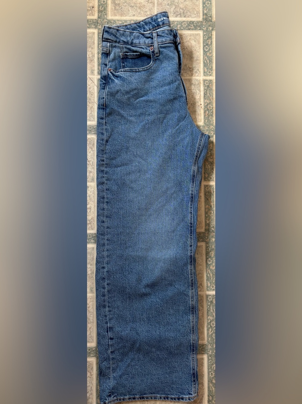 Old Navy Women's Blue Wide-Leg Jeans